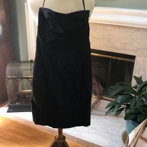 Black Dress w/Satin lines accent